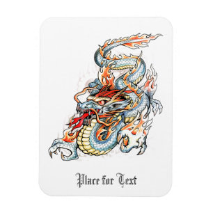Cool Burning Oriental Dragon Magneet