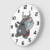 Cool Business Bull in pak met zonnebril Grote Klok (Hoek)