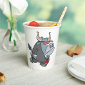 Cool Business Bull in pak met zonnebril Papieren Bekers