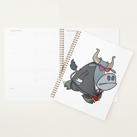 Cool Business Bull in pak met zonnebril Planner (Display)