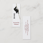 Cool Business Card of Katsushika  Hokusai's Ninja Mini Visitekaartje (Voorkant / Achterkant)