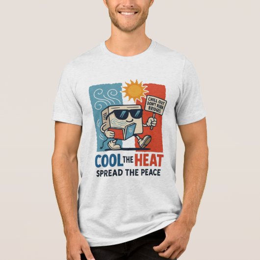 Cool but Kind – Chill with Purpose Tri-Blend Shirt (Voorkant)