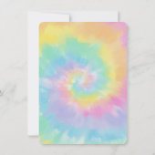 Cool Butterflies Elephant Tie Dye Baby shower Kaart (Achterkant)