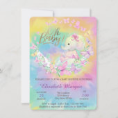 Cool Butterflies Elephant Tie Dye Baby shower Kaart (Voorkant)