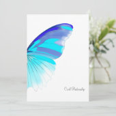 Cool Butterfly - CP-uitnodiging Kaart (Staand voorkant)