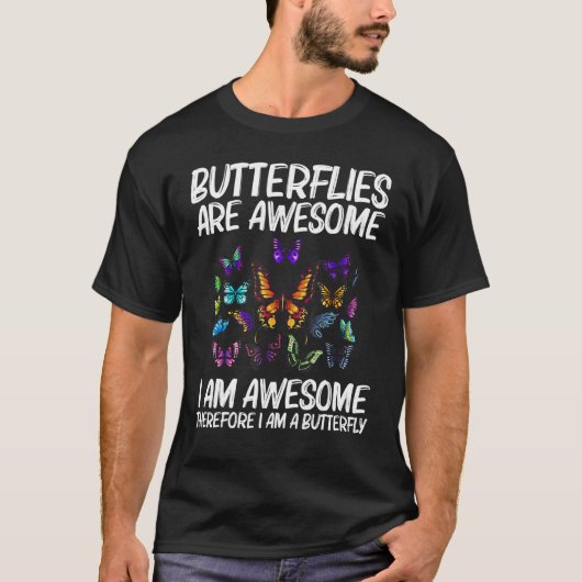Cool Butterfly For Men Women Monarch Butterflies E T-shirt (Voorkant)