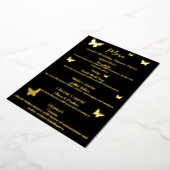 Cool Butterfly-thema verjaardagsdiner menu (Gedraaid)