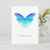 Cool Butterfly - uitnodiging tot het indienen van (Staand voorkant)