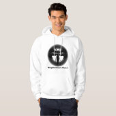 Cool Buurtwacht - Naam Extra Tekst Achterkant Hoodie (Voorkant volledig)