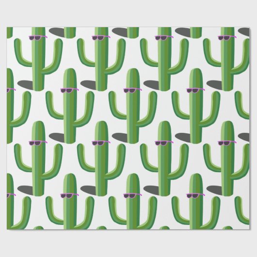 Cool Cacti Cadeaupapier (Vlak)