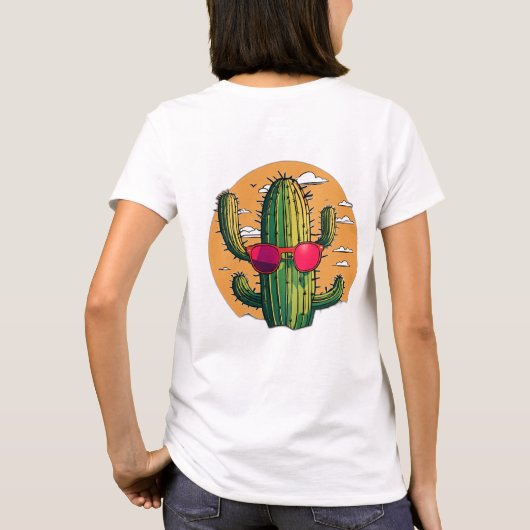 Cool Cactus Sunset T-shirt (Achterkant)