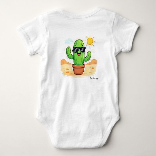 Cool Cactus | Wees gelukkig Romper (Achterkant)