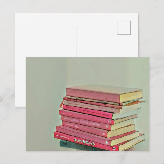 Cool cadeau voor boekenliefhebbers briefkaart (Voorkant / Achterkant)