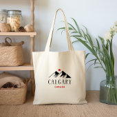 Cool Calgary Canada Mountains esdoornblad Tote Bag