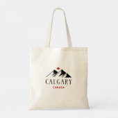 Cool Calgary Canada Mountains esdoornblad Tote Bag (Achterkant)