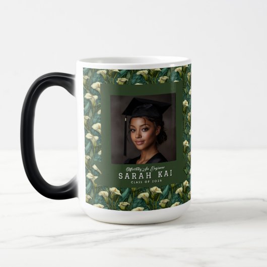 Cool Calla-lelies Print Universiteit Magische Mok (Links)