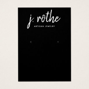 Cool Calligraphy Font Black Earning Display Visitekaartje