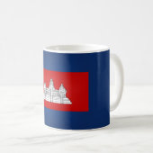 Cool Cambodian Flag Koffiemok (Voorkant rechts)