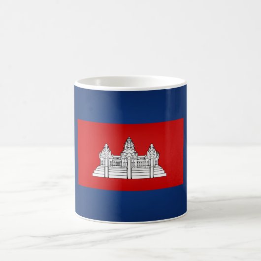 Cool Cambodian Flag Koffiemok (Center)