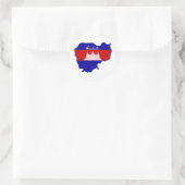 Cool Cambodja Ronde Sticker (Tas)