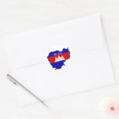 Cool Cambodja Ronde Sticker (Envelop)