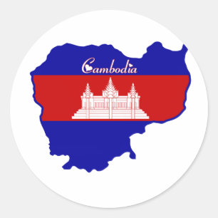 Cool Cambodja Ronde Sticker