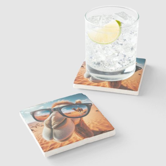 Cool Camel Stone Onderzetter (Zijkant)