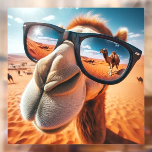 Cool Camel Window Cling Raamsticker (Vel 2)