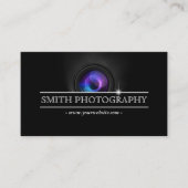 Cool Camera Lens Fotografie Visitekaartje (Voorkant)
