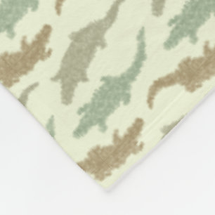 Cool Camo Alligators - naadloos patroon. Fleece Deken