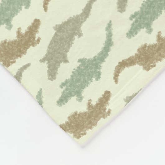 Cool Camo Alligators - naadloos patroon. Fleece Deken (Hoek)
