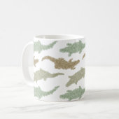 Cool Camo Alligators - naadloos patroon. Koffiemok (Voorkant links)