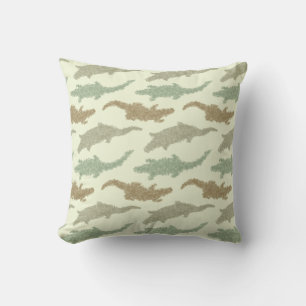 Cool Camo Alligators - naadloos patroon. Kussen