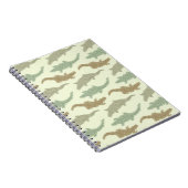 Cool Camo Alligators - naadloos patroon.       Notitieboek (Rechterzijde)