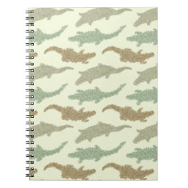 Cool Camo Alligators - naadloos patroon.       Notitieboek