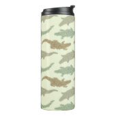 Cool Camo Alligators - naadloos patroon. Thermosbeker (Gedraaid links)