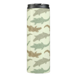 Cool Camo Alligators - naadloos patroon. Thermosbeker