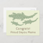 Cool Camo Alligators - transparant. Briefkaart (Voorkant / Achterkant)