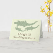 Cool Camo Alligators - transparant. Kaart (Gele Bloem)