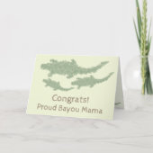 Cool Camo Alligators - transparant. Kaart (Voorkant)