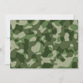 Cool Camo Party Invitation Kaart (Achterkant)