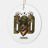 Cool Camouflage Dad – Herten met zonnebril Keramisch Ornament (Links)