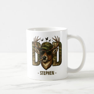 Cool Camouflage Dad – Herten met zonnebril Koffiemok