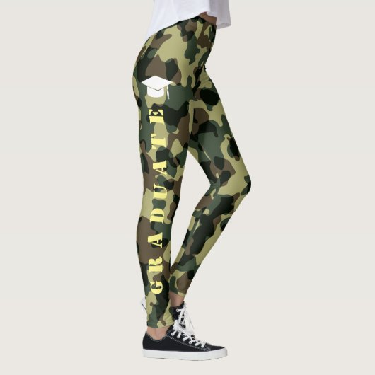 Cool Camouflage ROTC Militair Ontwerp Afstuderen Leggings (Rechts)