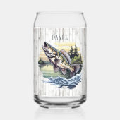 Cool camper Lake house vissen liefhebbers voeg naa Blikvorm Glas (Voorkant)