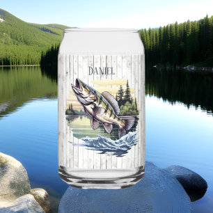 Cool camper Lake house vissen liefhebbers voeg naa Blikvorm Glas