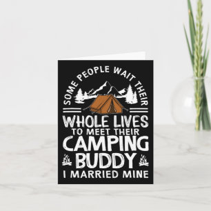 Cool Camping Buddies Gift for Men Women Funny Husb Kaart