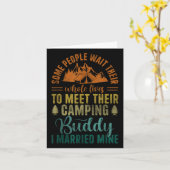 Cool Camping Buddies Mannen Vrouwen Grappig Man &  Kaart (Gele Bloem)