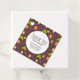 Cool Camping Design Outdoorsy Patroon Bedankjes Labels