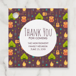 Cool Camping Design Outdoorsy Patroon Bedankjes Labels